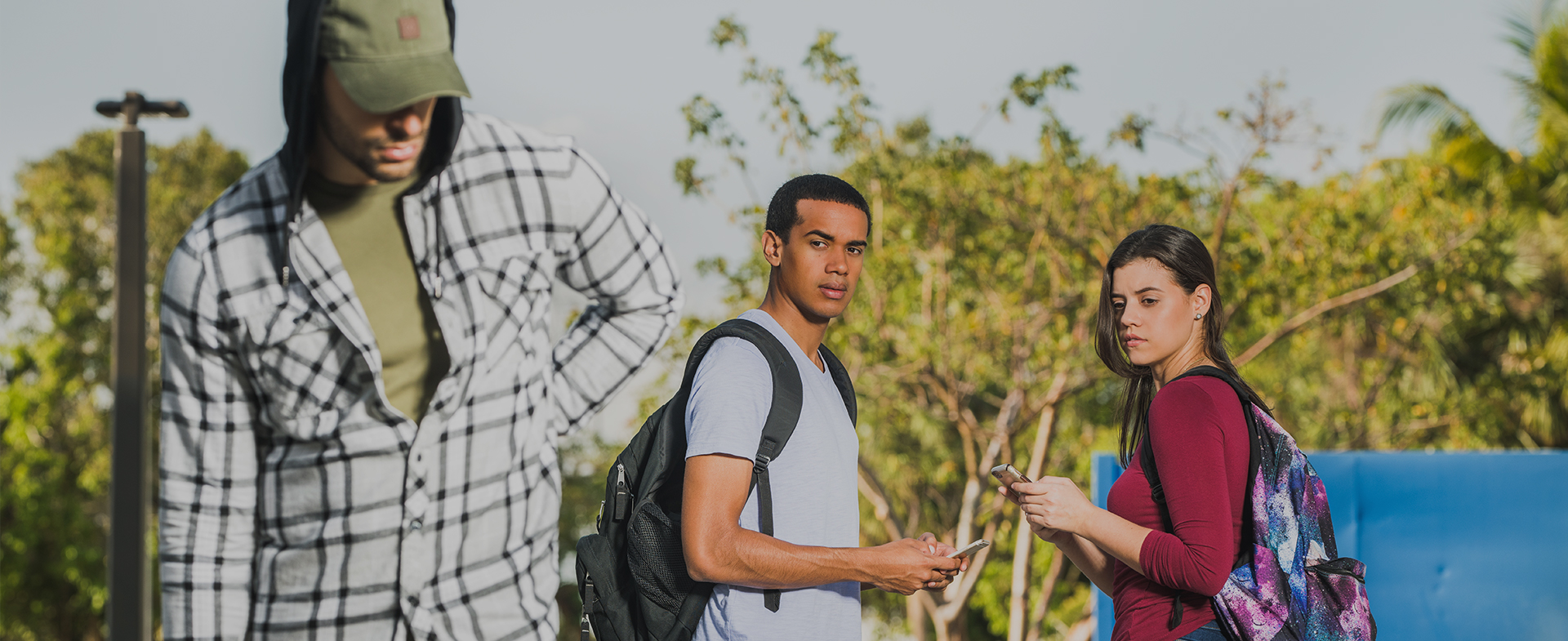 Teenagers protected safety app