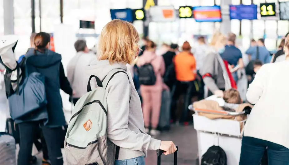 person at airport