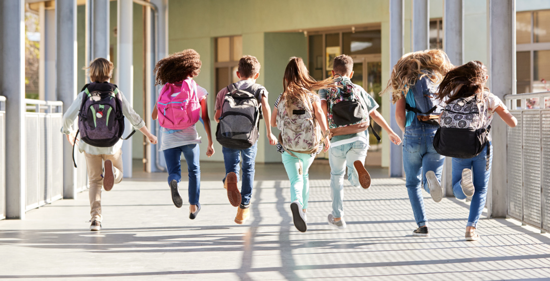 Children's running in school
