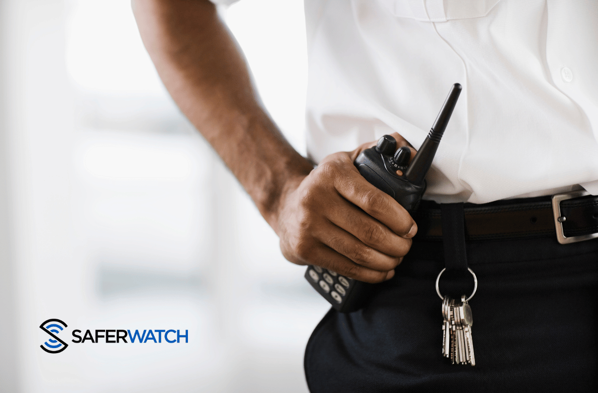 Security officer keys and radio - SaferWatch